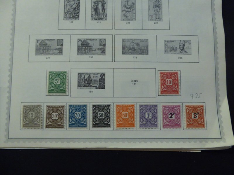 Dahomey 1899-1972 Fabulous Collection of Mint and Used Stamps