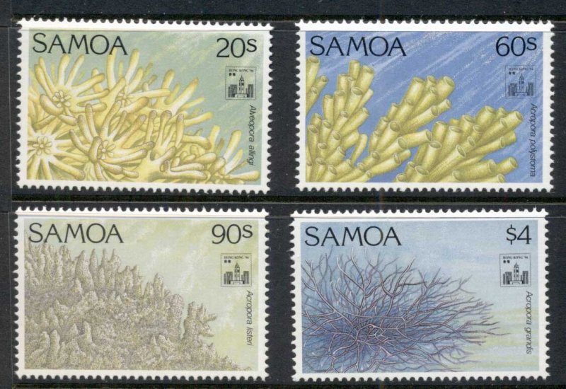 Samoa 1994 marine Life Corals MUH