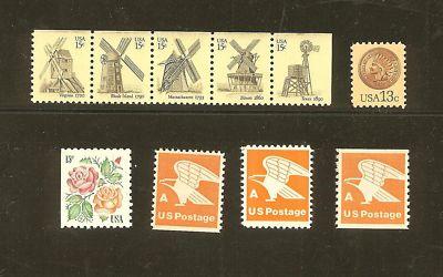 US Scott # 1734 - 1743 Regular Issues MNH 1978 - 1980