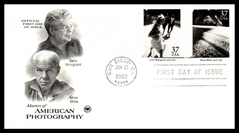 US 3649a-3649t Photography PCS Set of Ten U/A FDC