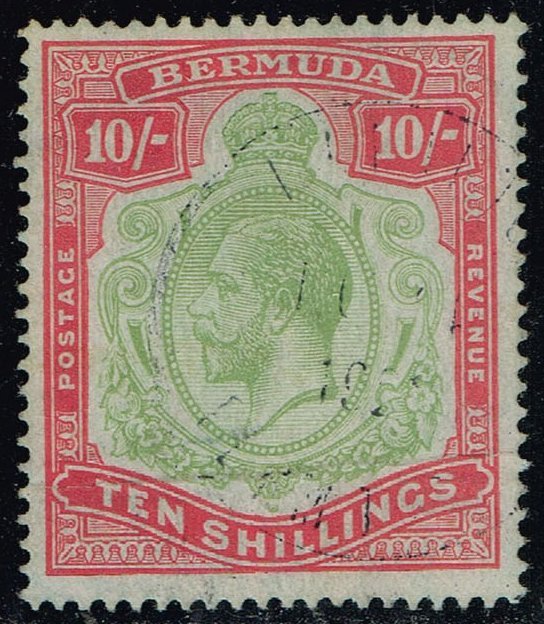 Bermuda #53 King George V; Used (4Stars)