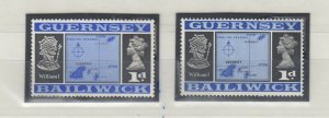 Guernsey 1969 1d 49/40 Degrees Latitude Error/Flaw MNH JK2901