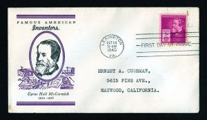 # 889 to 893 First Day Covers with Linprint cachet dated 1940