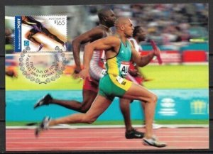 2004 Australia Sc2261 Olympics & Paralympics: Runner maxi card