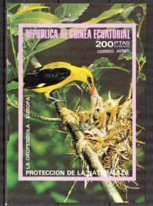 Equatorial Guinea 1976 Birds of Europa S/S Imperf. MNH