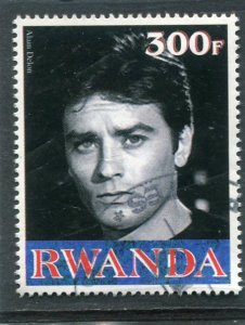 Rwanda 1999 ALAIN DELON French Actor Single Perforated Fine Used VF