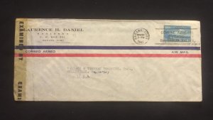 C) 1945. CUBA. AIRMAIL ENVELOPE SENT TO USA. XF