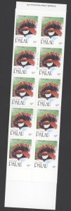 1991 Palau Scott #269b, 19c Birds, Booklet Pane of 10 MNH