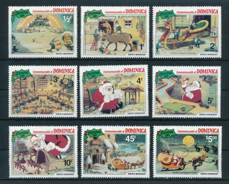 [22196] Dominica 1981 Disney Characters from Santa's workshop MNH