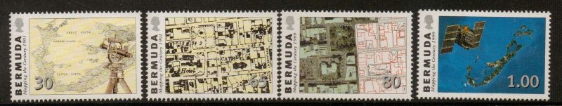 BERMUDA SG830/3 MAPS MNH