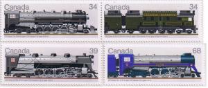 Canada Mint VF-NH #1118-1121 Canadian Locomotives set