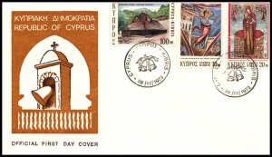 Cyprus 409-411 U/A FDC