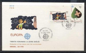 Turkey 1986 Europa Environment FDC