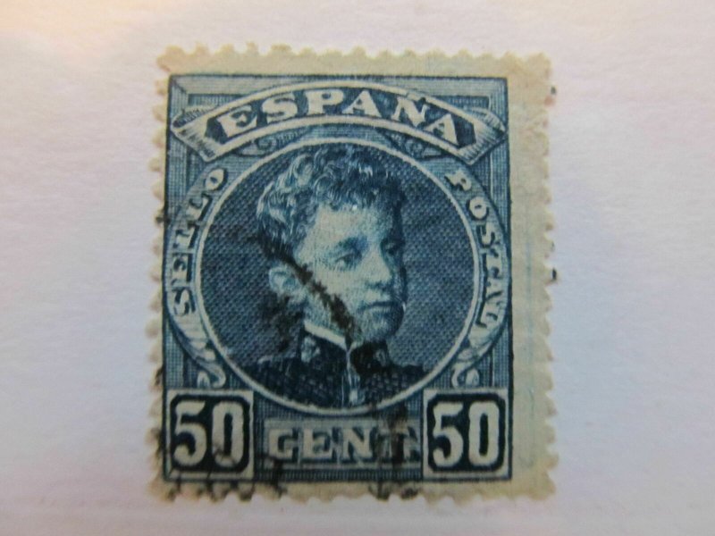 Spanien Espagne España Spain 1901 King Alfonso XIII 50c fine used stamp A5P2F195