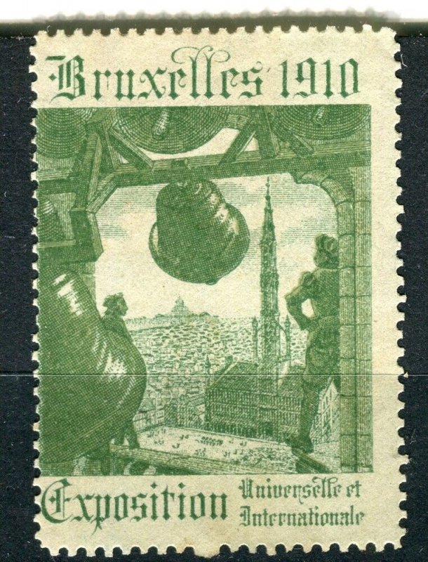 BELGIUM; 1910 early classic Bruxelles Expo issue fine Mint hinged value