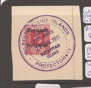 Gilbert & Ellice 1911 SG 2 on piece Butaritari Island VFU (6aua)