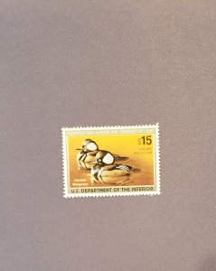 RW72, Hooded Merganser, Mint CV $40.00