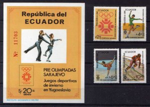 1984 - Ecuador - Michel nº HB. 110 + JJOO de Sarajevo - MNH - 03