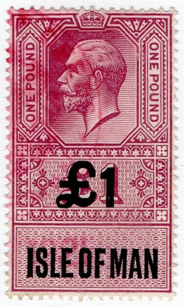 (I.B) George V Revenue : Isle of Man £1