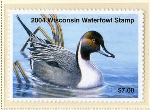 US WI27 WISCONSIN STATE DUCK STAMP 2004 MNH SCV $12.50 BIN $6.25