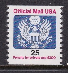 O141 25 Cent Official MNH