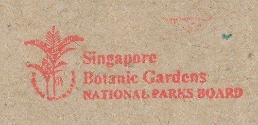 Registered meter cover Singapore 2003 Botanic Gardens