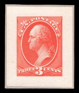 MOMEN: US STAMPS # 214P2 SMALL DIE PROOF ON WOVE $200 LOT #16388-39