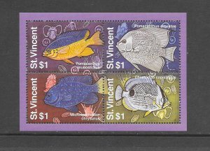 FISH - ST VINCENT #2179 S/S  MNH