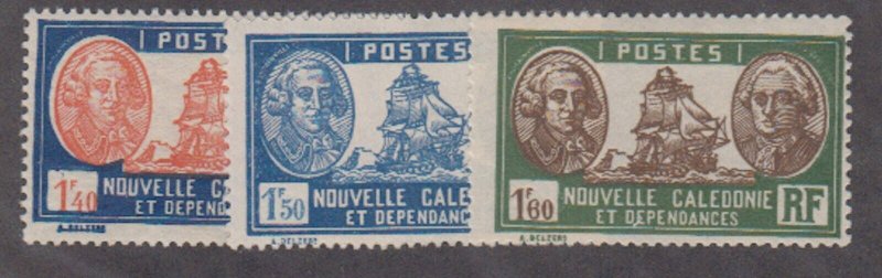 New Caledonia - 1928 - SC 164-66 - NH/HR 