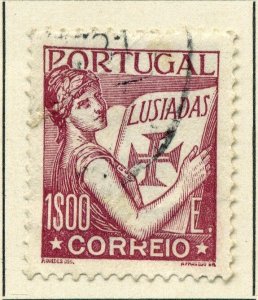 PORTUGAL;    1931 early ' Luciad ' issue fine used value 1E.