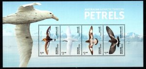 AUSTRALIAN ANTARCTIC TERR 2024 PETRELS MINIATURE SHEET MNH