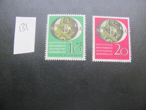 GERMANY 1951 MNH  SC B318-319 SET VF/XF $67.50  (131)