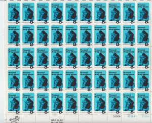 1971 Drug Abuse FS  (Scott 1438) MNH