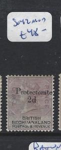 BECHUANALAND PROTECTORATE (PP1111B) QV 2D/2D PROTECTORATE  SG 42   MOG 