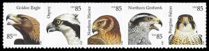 PCBstamps   US #4608/4612a Strip $4.25(5x85c) Birds of Prey, MNH, (12)