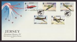 Jersey 544-548 Airplanes U/A FDC