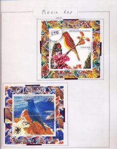 BENIN 2002/3 Wildlife Birds Sheets Monkeys M&U 50 +Items (pie 271)