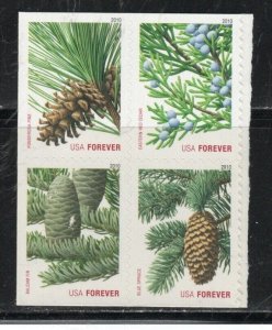 4478 - 4481 * EVERGREENS  *   U.S. Postage FOREVER BLOCK OF 4  MNH