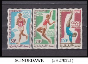 MAURITANIA - 1969 OLYMPIC GAMES GOLD MEDAL WINNER - 3V MNH