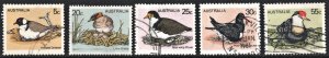 Australia SC#682-686 5¢-55¢ Birds: 1st Series (1978) Used