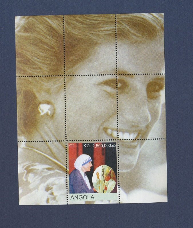 ANGOLA -  -  MNH S/S -  Princess Diana, Mother Teresa - 2000 --c