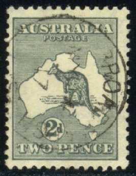 Australia #38 Kangaroo and Map, used (17.00)