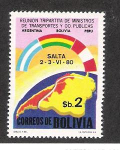 Bolivia 655 MNH Complete Set