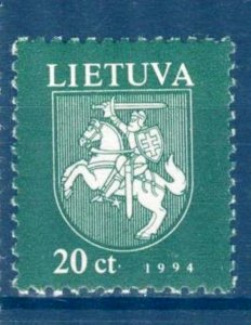 Lithuania 1994 Arms of Lithuania 20ct. MNH
