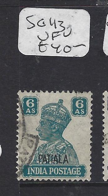 INDIA PATIALA  (P1012B) KGVI  6A  SG 113   VFU