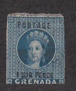 Grenada # 10, Queen Victoria, Unused, 1/3 Cat.