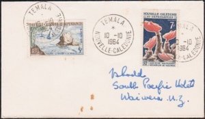 NEW CALEDONIA 1964 cover TEMALA cds........................................B2591