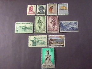 PAPUA/NEW GUINEA # 153-163-MINT NEVER/HINGED-COMPLETE SET-1961-63