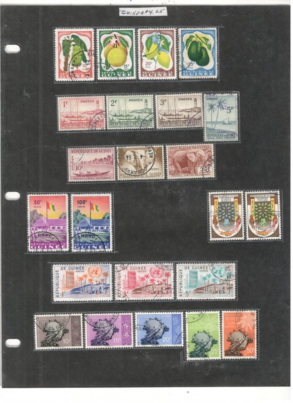 GUINEE COLLECTION, MINT/USED