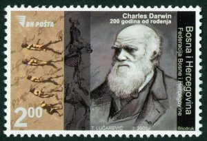 BOSNIA&HERZEGOVINA/2009, Anniversary of Charles Darwin's Birth, MNH 